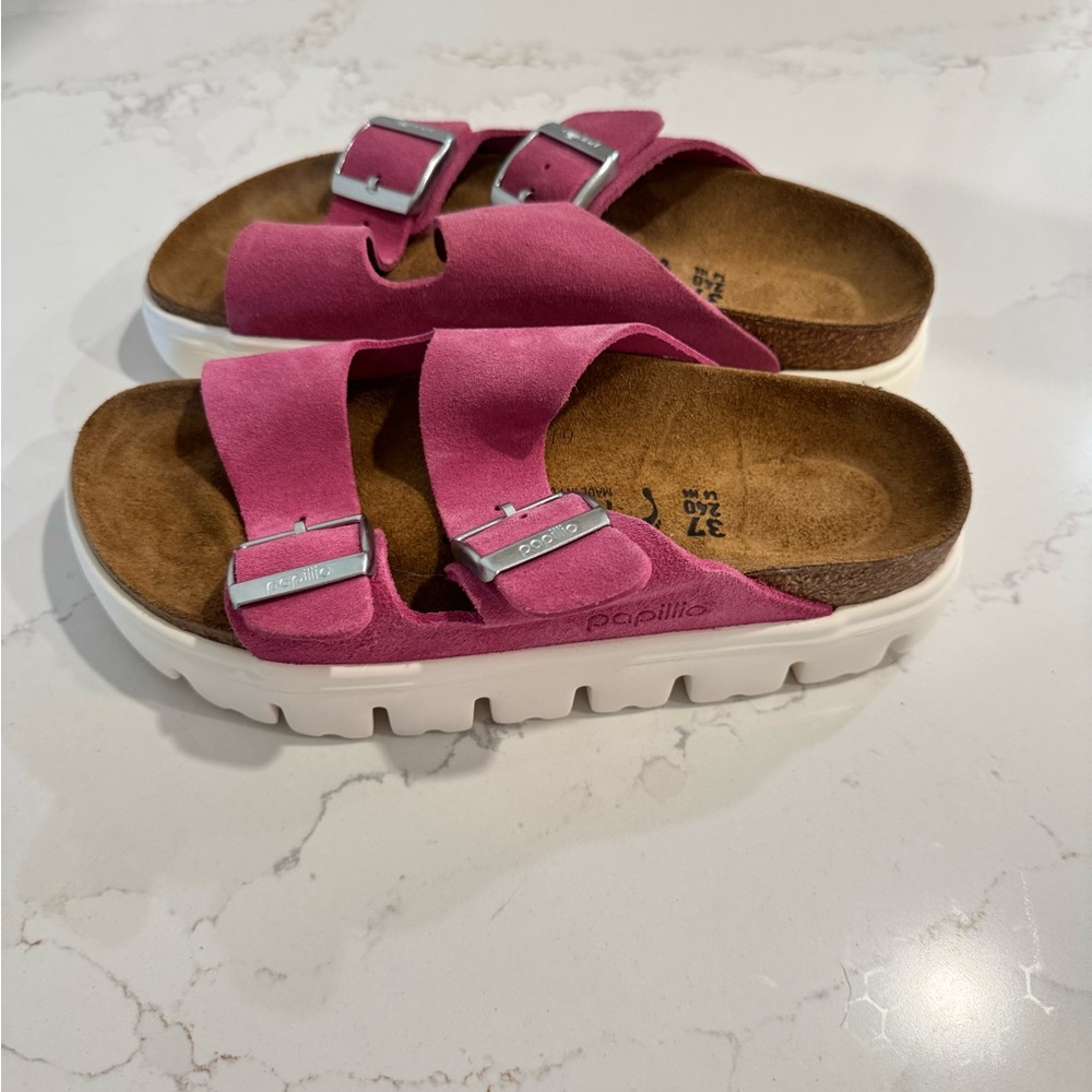 Birkenstock Arizona Chunky | Fuchsia | Size 6/6.5 (EU 37)